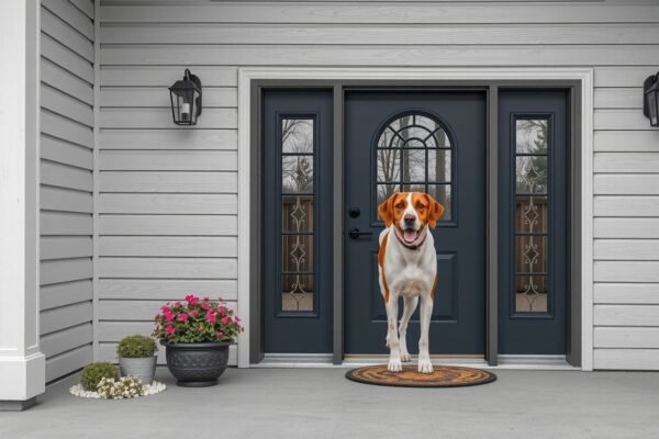 best storm door with dog door