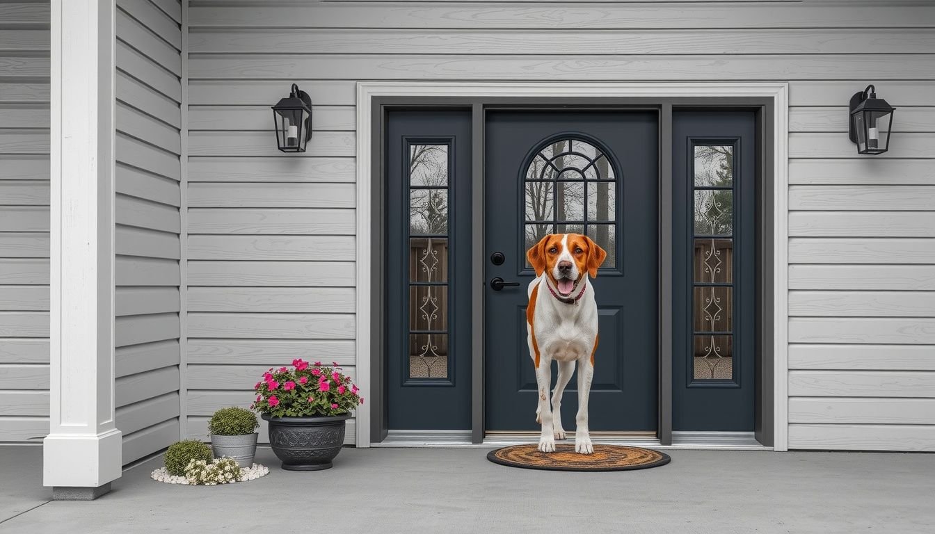 best storm door with dog door