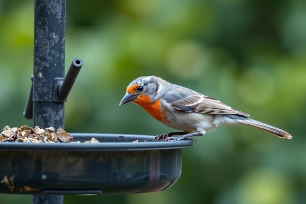 how do birds find feeders
