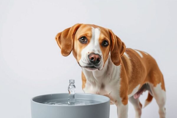 how do dog water fountains work