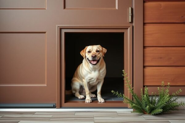 how to install a dog door in a metal door