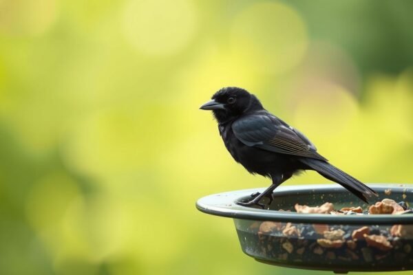 how to keep black birds away from feeders