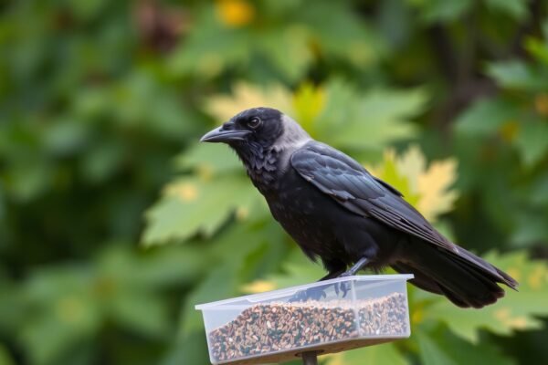 how to keep crows away from bird feeders