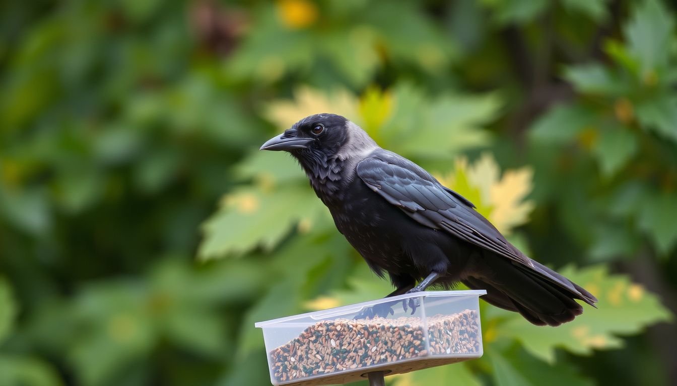 how to keep crows away from bird feeders