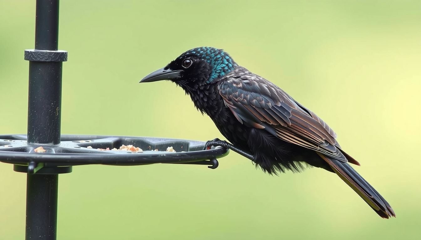 how to keep grackles away from bird feeders