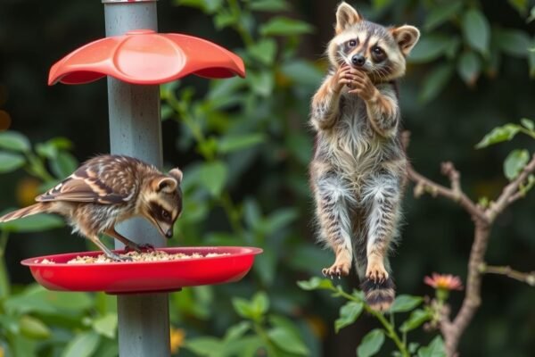 how to keep raccoons away from bird feeders