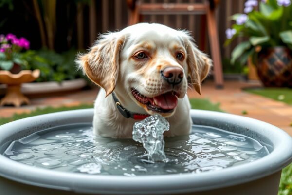 how to make a dog water fountain