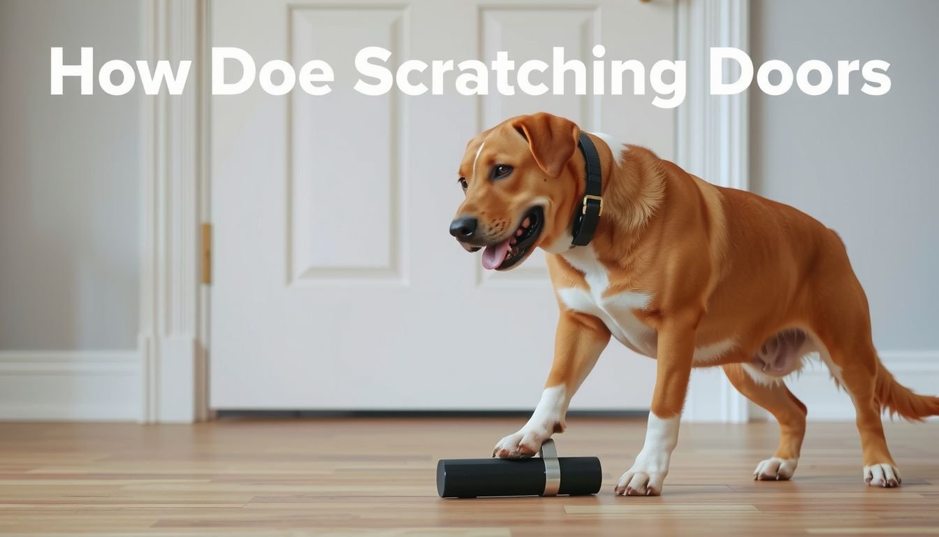 how to stop a dog scratching doors