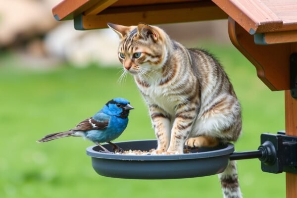 how do you keep cats away from bird feeders