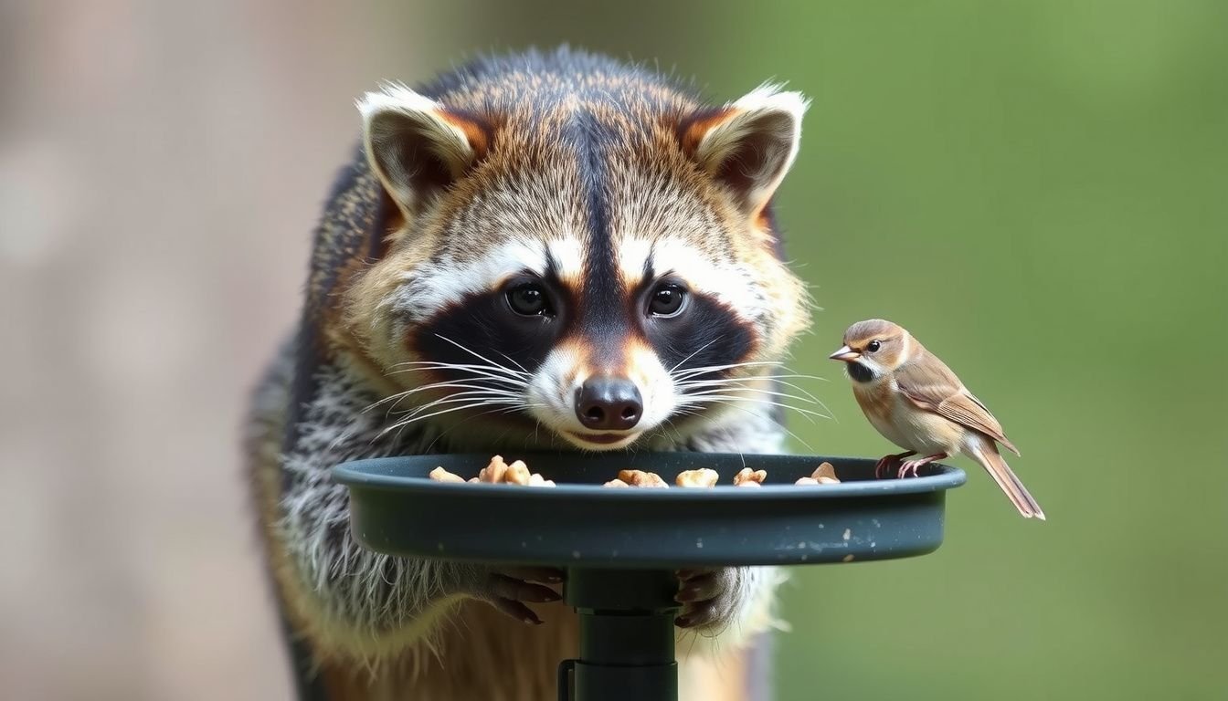 how do you keep raccoons away from bird feeders