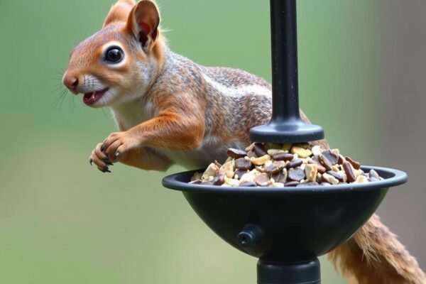 how to avoid squirrels in bird feeders