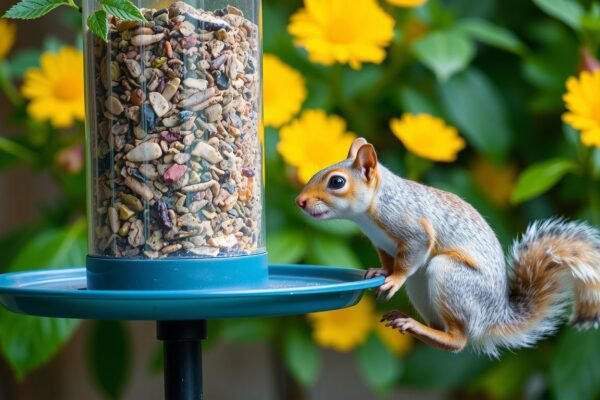 how to get squirrels away from bird feeders