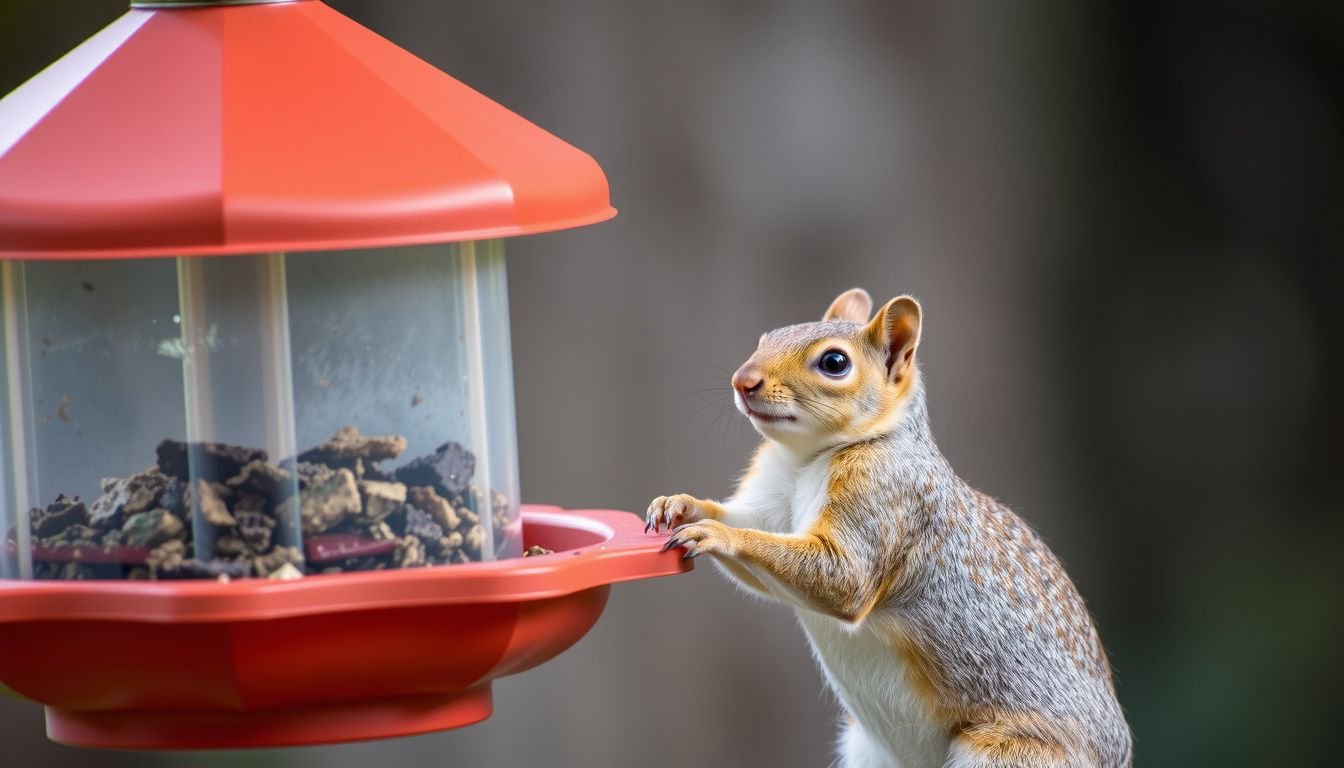 how to get squirrels away from bird feeders