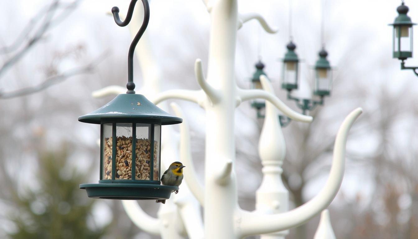 how to hang bird feeders without trees