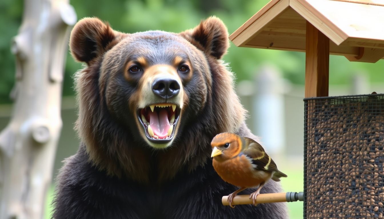 how to keep bears away from bird feeders