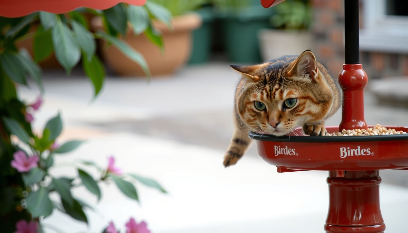 how to keep cats away from bird feeders