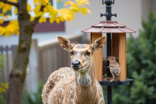 how to keep deer away from bird feeders