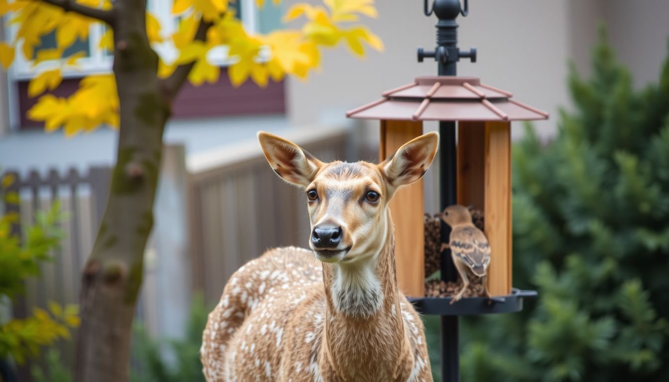 how to keep deer away from bird feeders