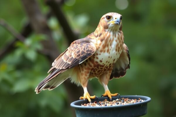 how to keep hawks away from bird feeders