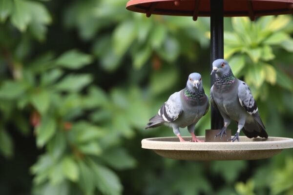 how to keep pigeons away from bird feeders