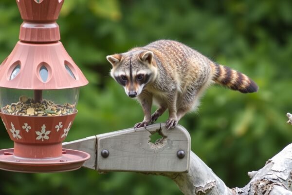 how to keep racoons away from bird feeders