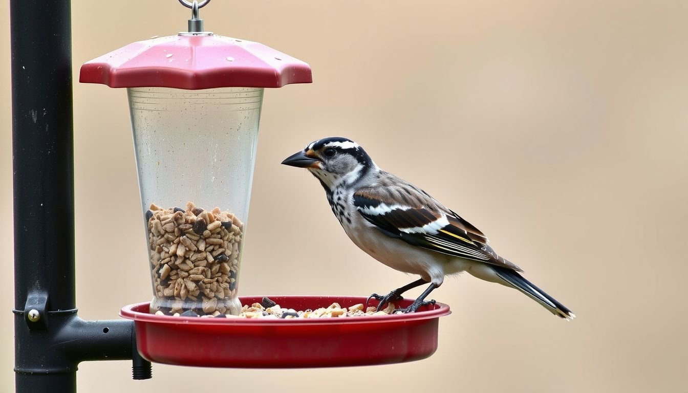 how to keep sparrows away from bird feeders