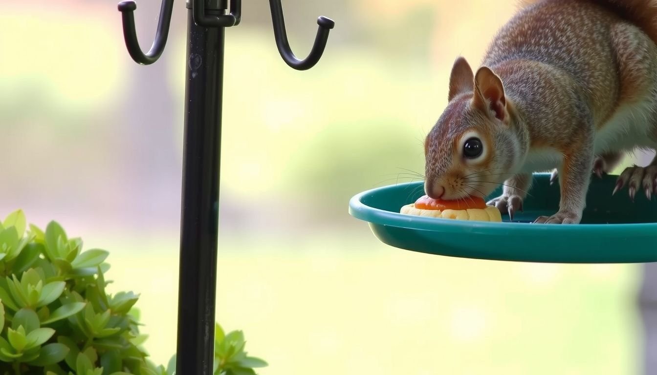 how to repel squirrels from bird feeders
