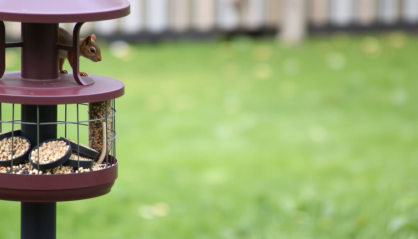 how to stop squirrels climbing bird feeders