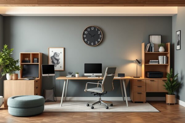 how to arrange home office furniture