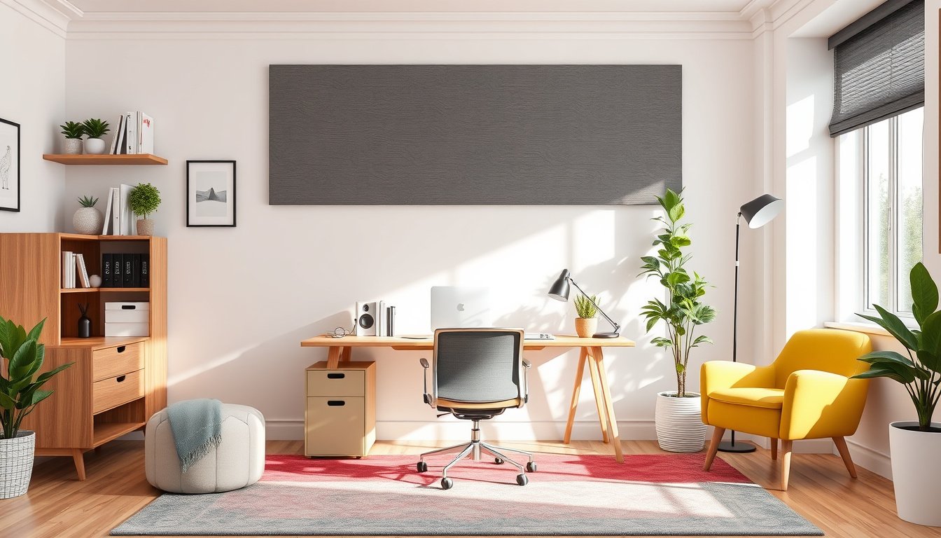 how to furnish a home office