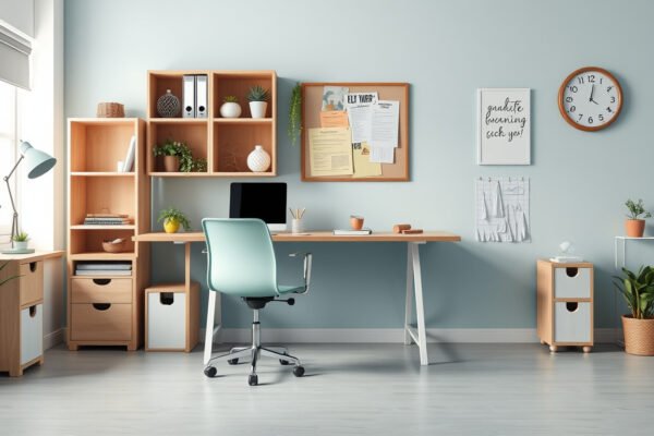 how to organize my office at home