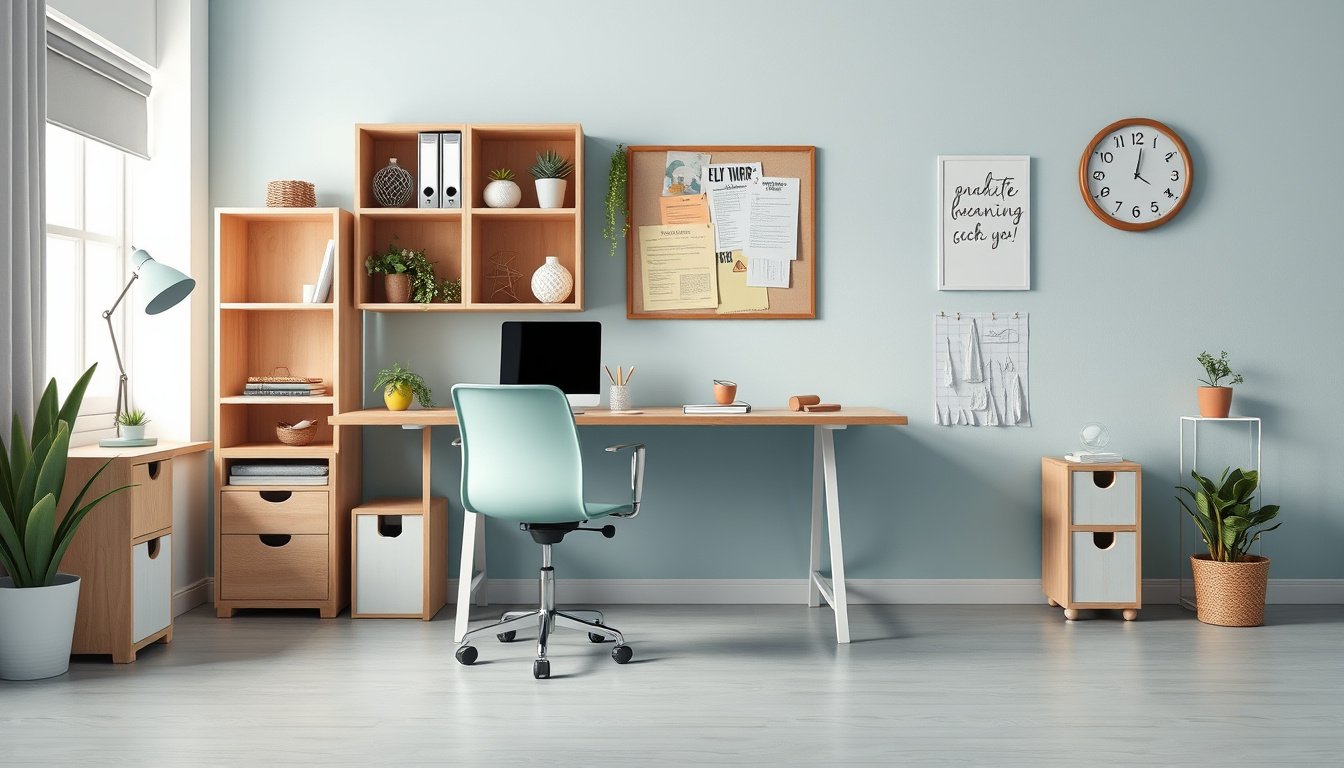 how to organize my office at home