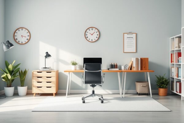how to organize your office at home